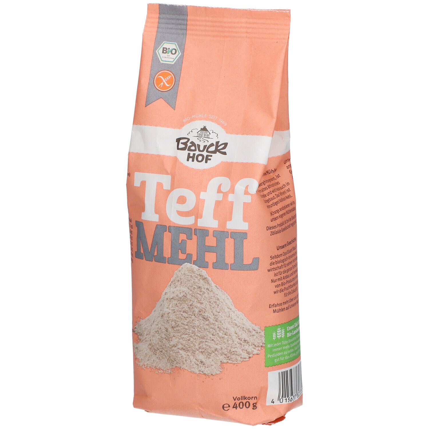 Bauckhof Teffmehl Vollkorn, glutenfrei
