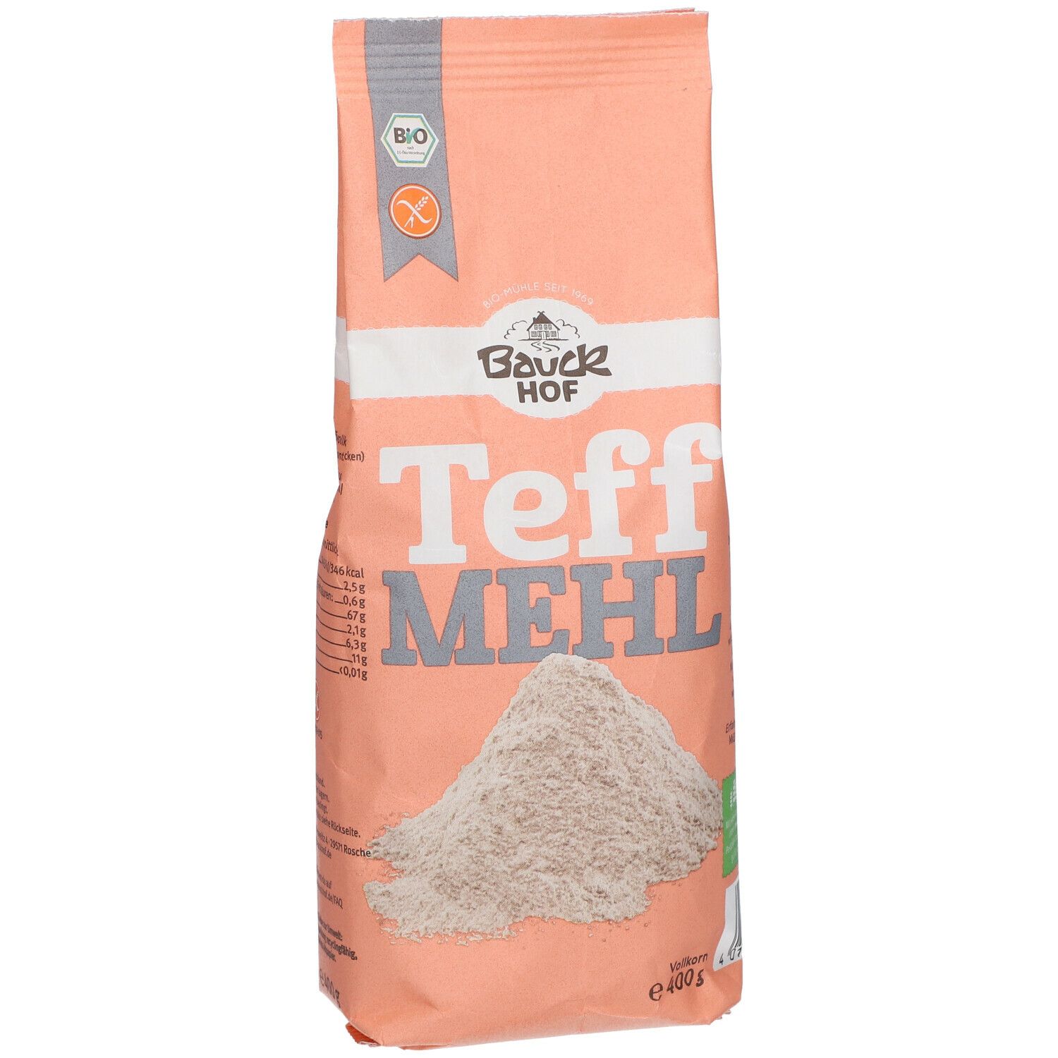 Bauckhof Teffmehl Vollkorn, glutenfrei