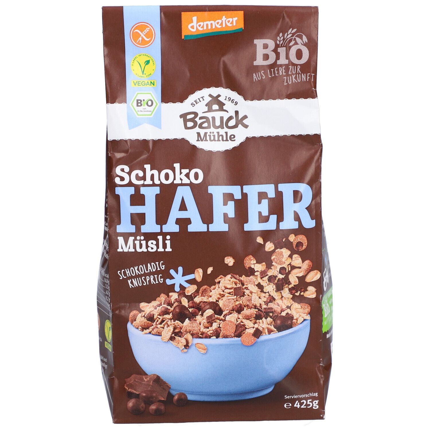 Bauckhof Hafermüsli Schoko, glutenfrei