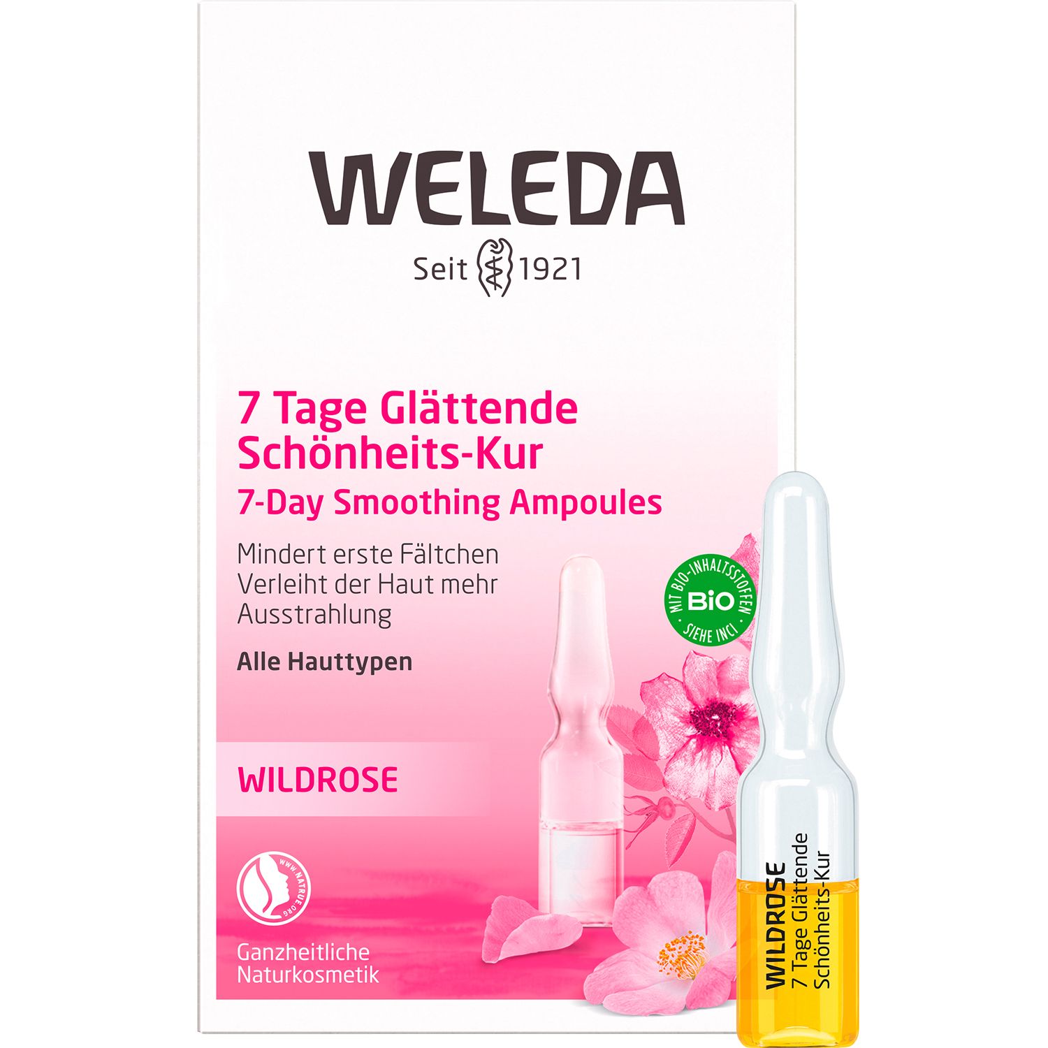 Weleda Wildrose 7 Tage Glättende Schönheits-Kur - mindert Fältchen & verleiht mehr Ausstrahlung