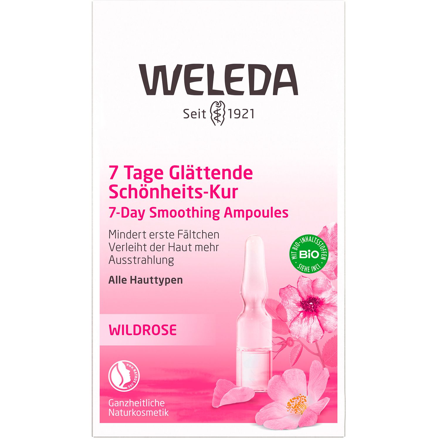 Weleda Wildrose 7 Tage Glättende Schönheits-Kur - mindert Fältchen & verleiht mehr Ausstrahlung