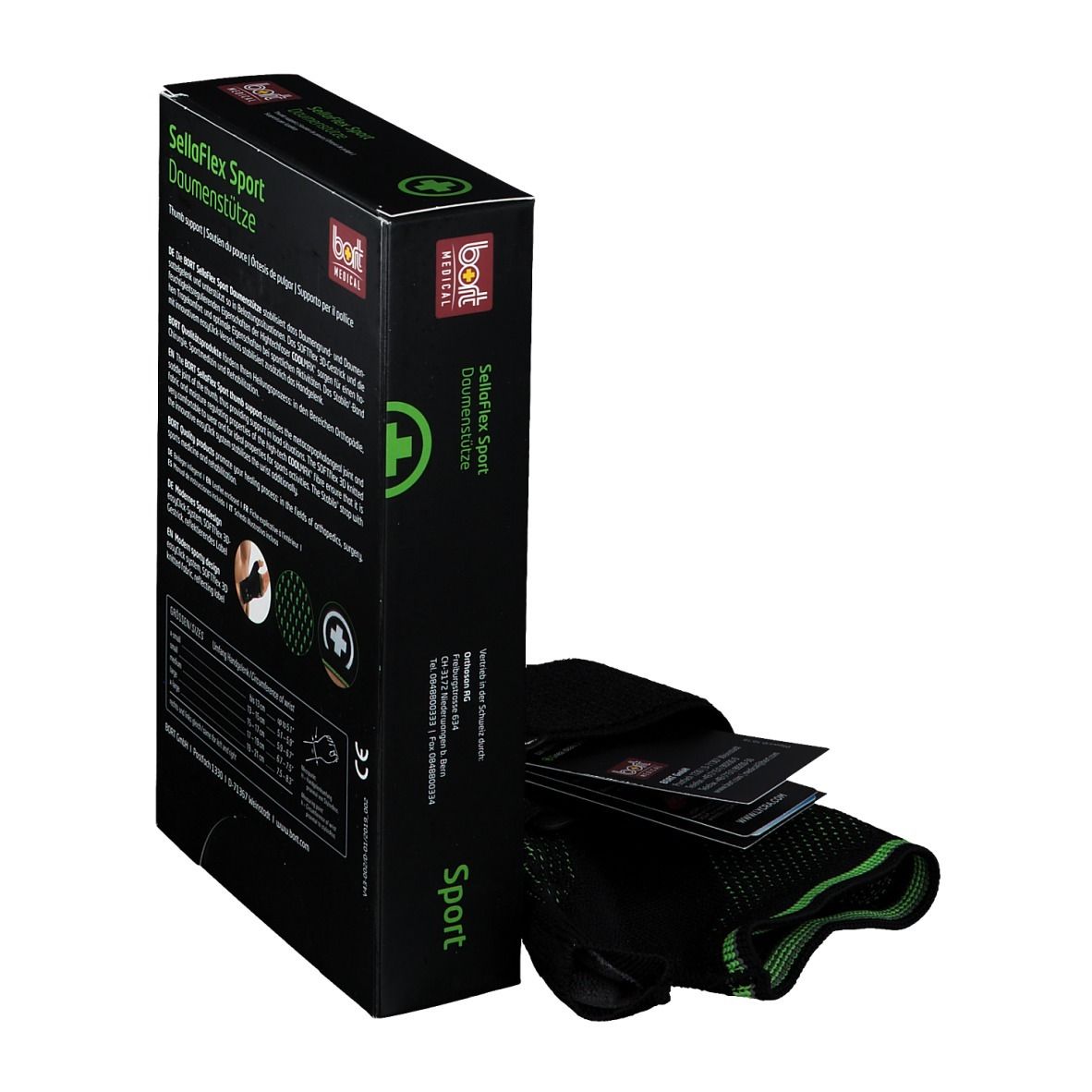 BORT SellaFlex Sport Daumenstütze Gr. S schwarz-grün