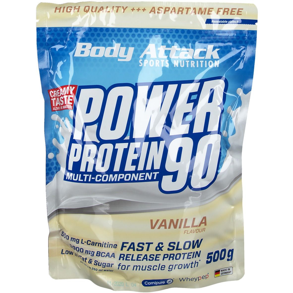 Body Attack Power Protein 90 Vanilla Cream