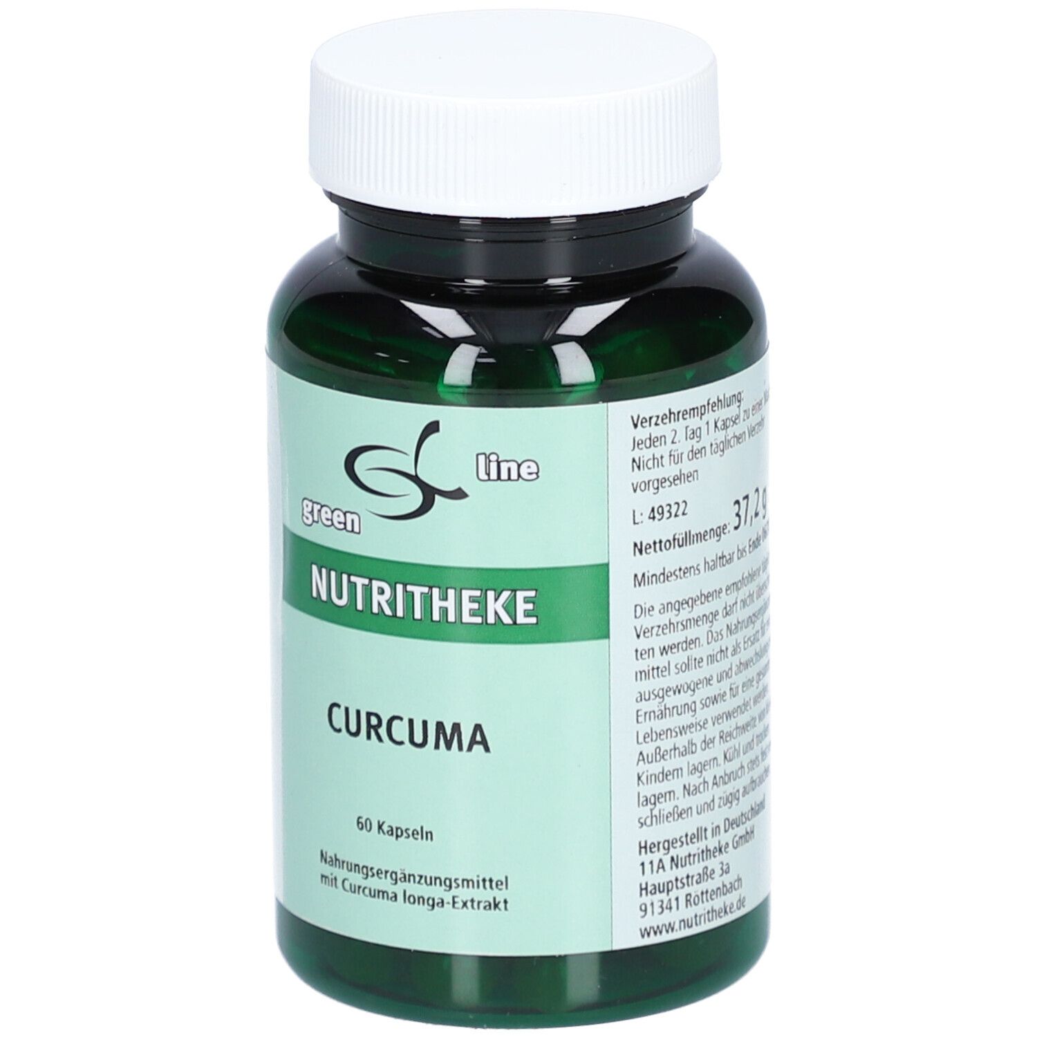 green line NUTRITHEKE Curcuma