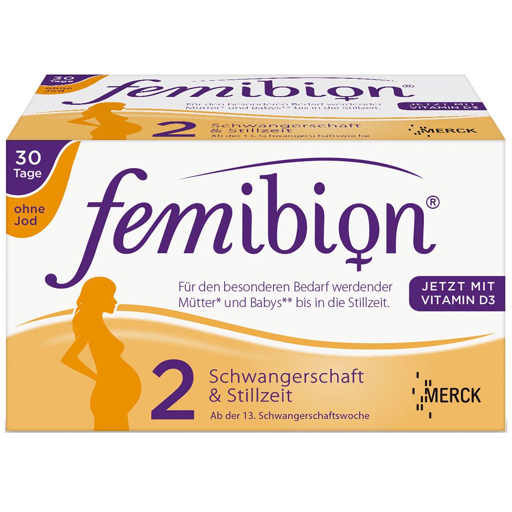Femibion® 2 Schwangerschaft + Stillzeit ohne Jod 30 Tage