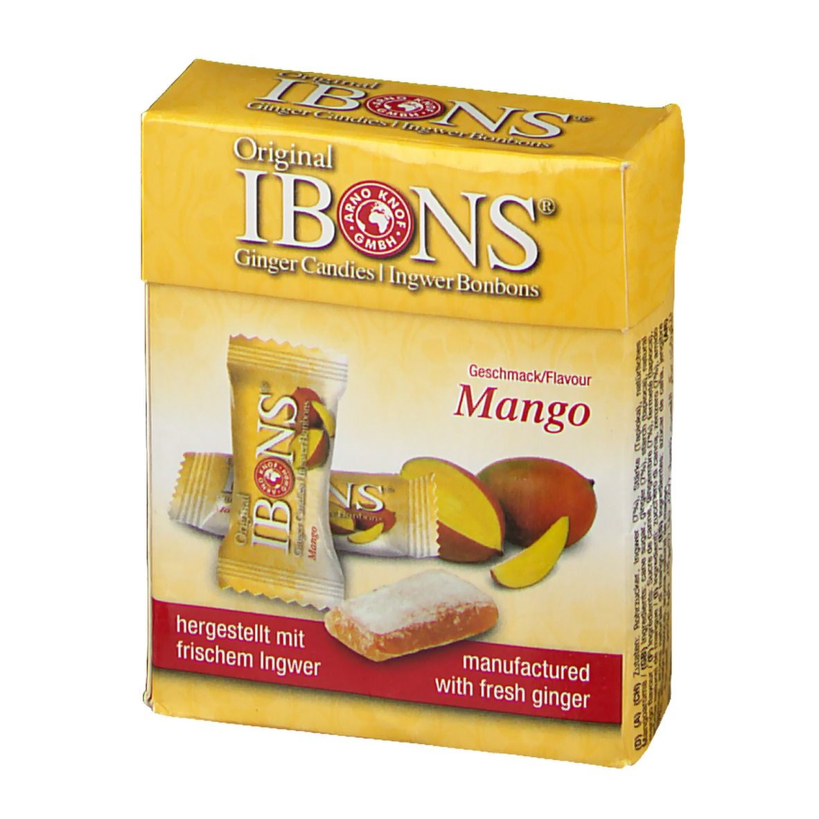 Original IBONS® Ingwer Bonbons Mango