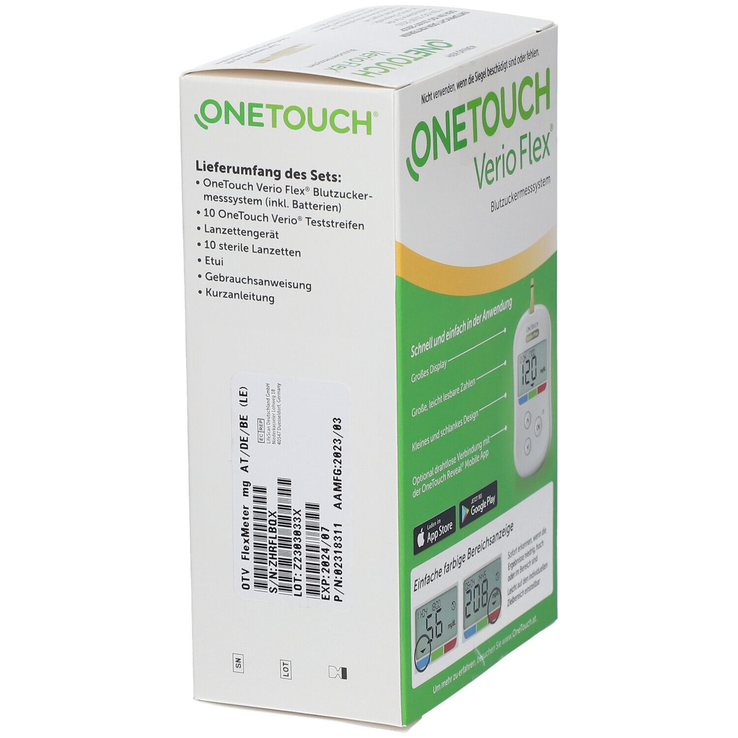 OneTouch® VerioFlex mg/dl