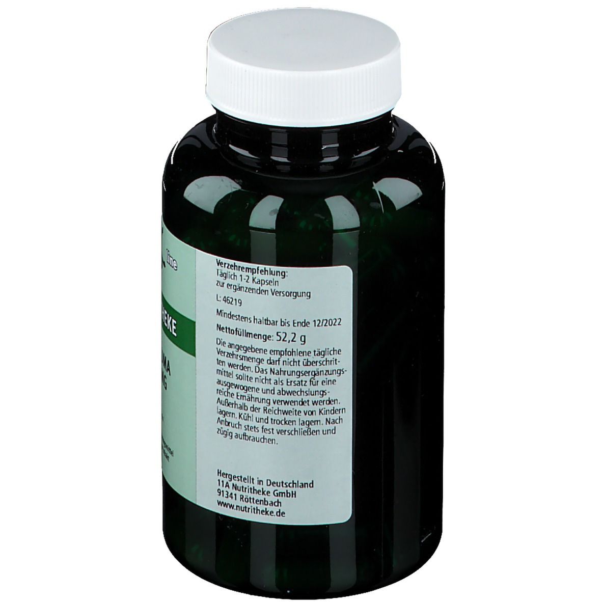 green line NUTRITHEKE Curcuma 200 mg