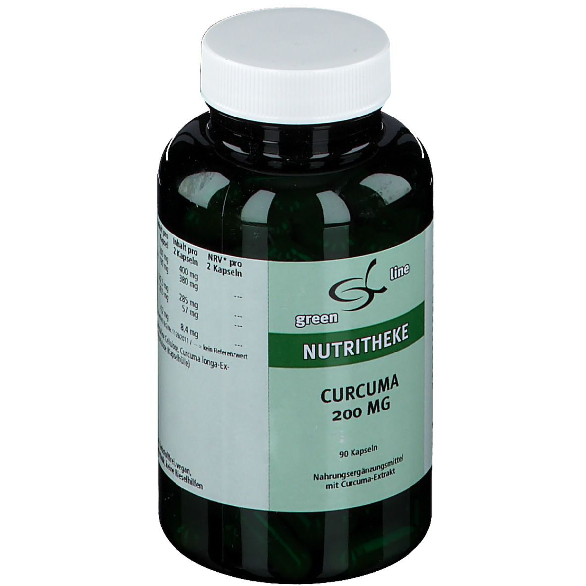 green line NUTRITHEKE Curcuma 200 mg