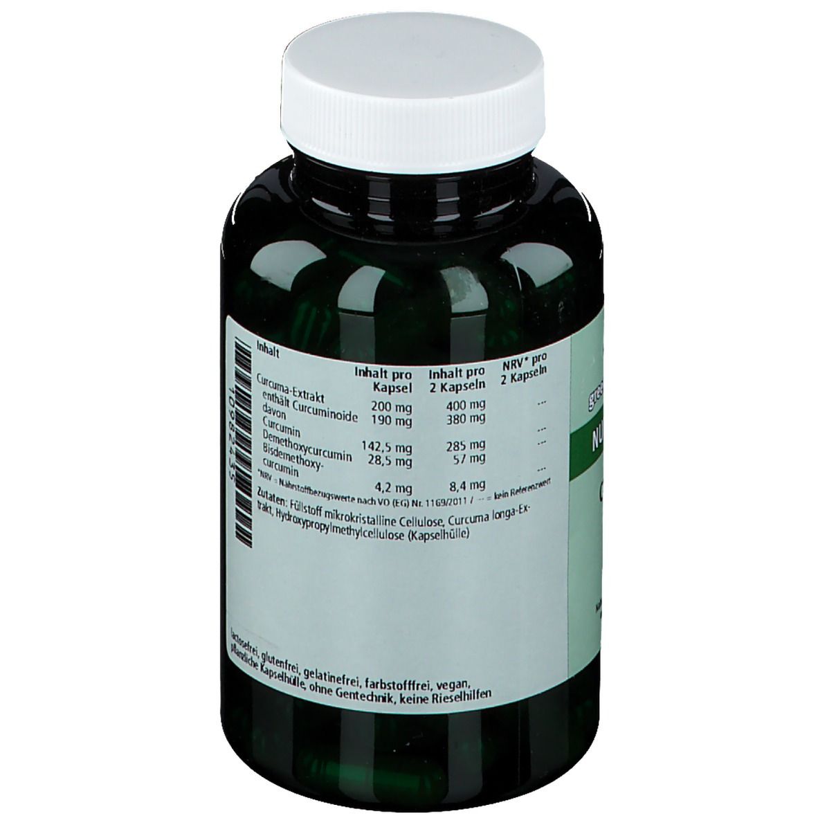 green line NUTRITHEKE Curcuma 200 mg