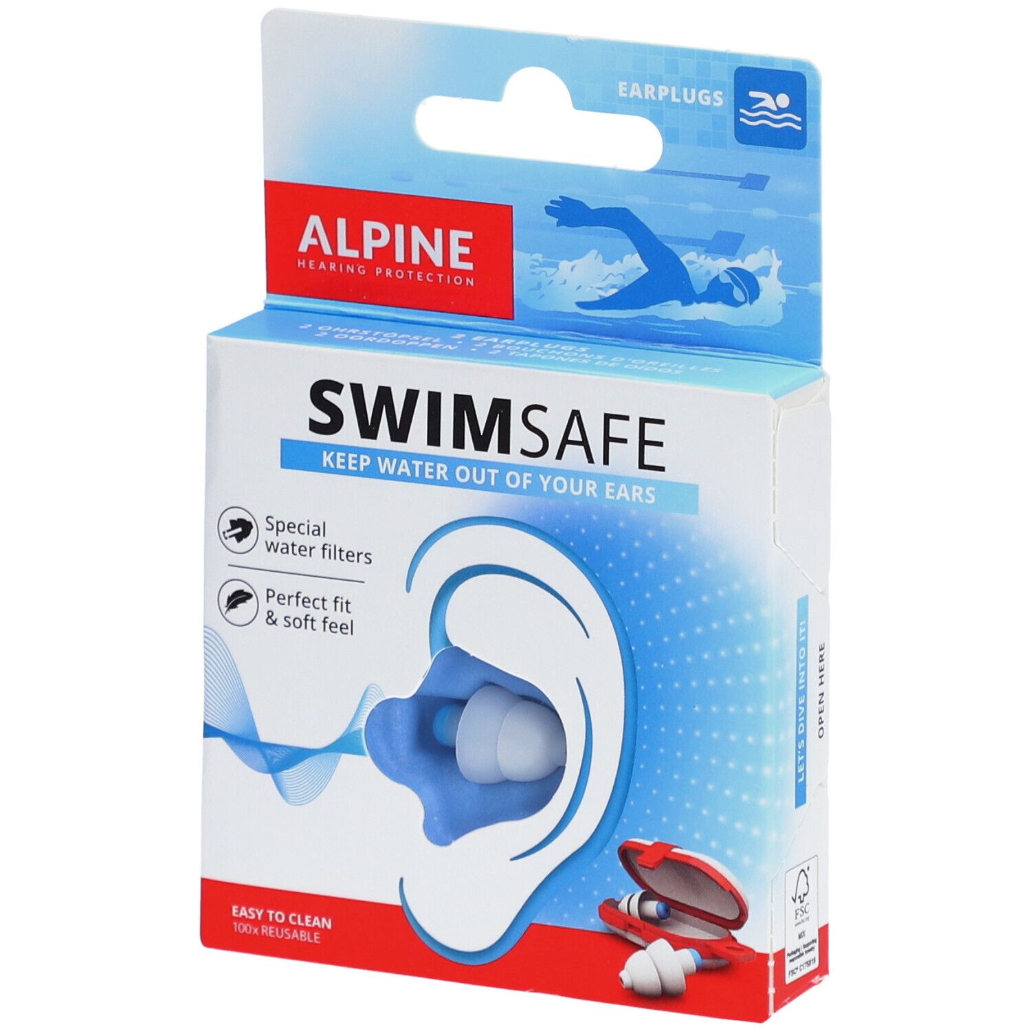 ALPINE® SwimSafe® Ohrstöpsel 2 St - Redcare Apotheke ALPINE® SwimSafe® Ohrstöpsel 2 St - Redcare Apotheke
