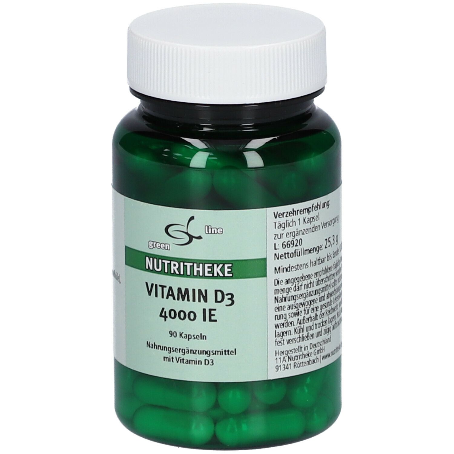 green line Vitamin D3 4000 I.E.