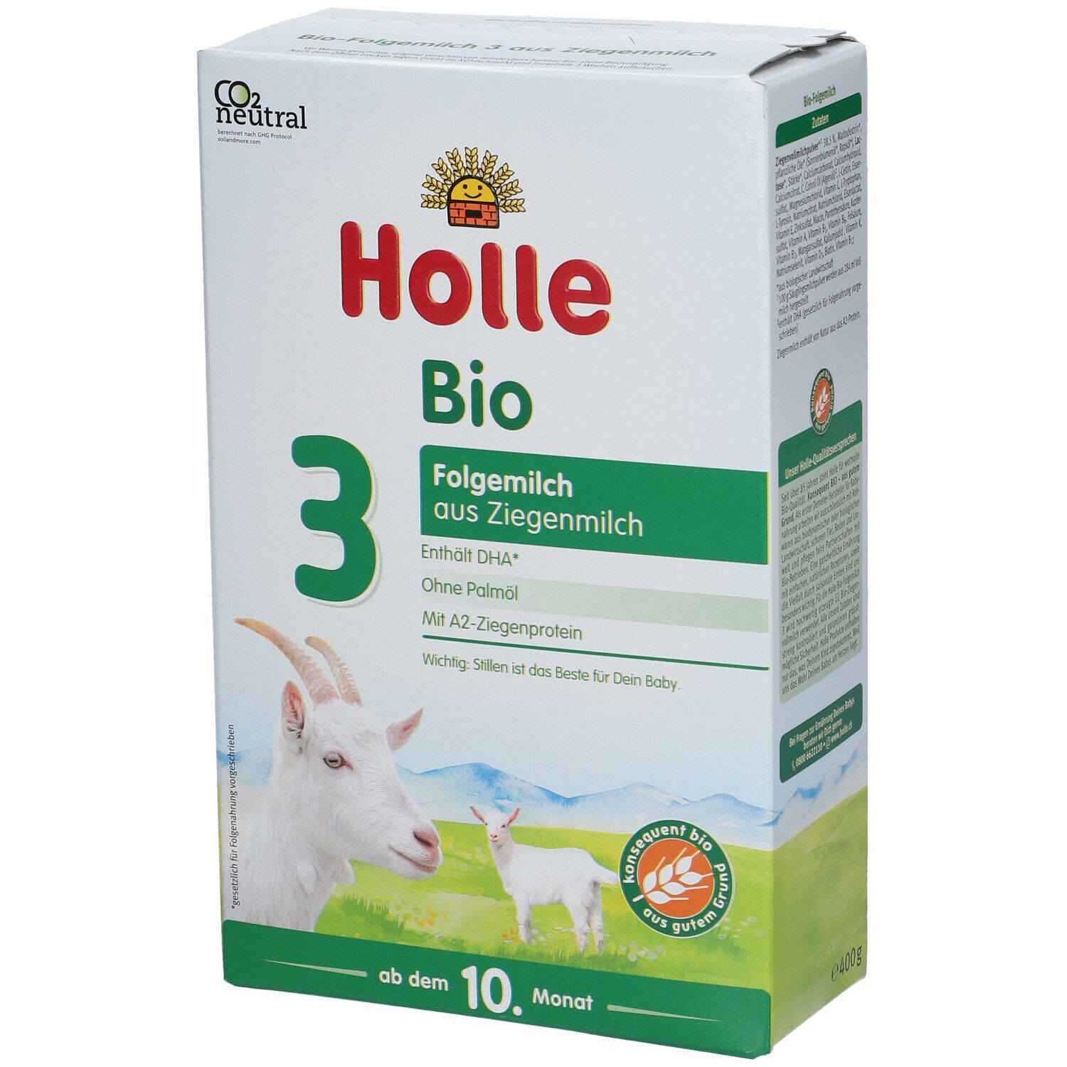 Holle Bio 3 Folgemilch auf Ziegenmilchbasis ab dem 10. Monat
