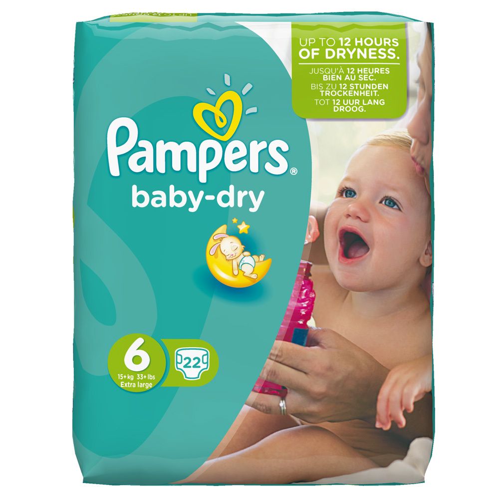 Pampers® baby-dry Gr. 6 Extra Large 15+kg Sparpack