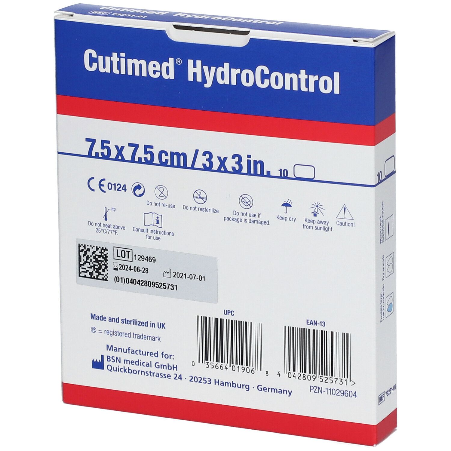 Cutimed® HydroControl 7,5 cm x 7,5 cm