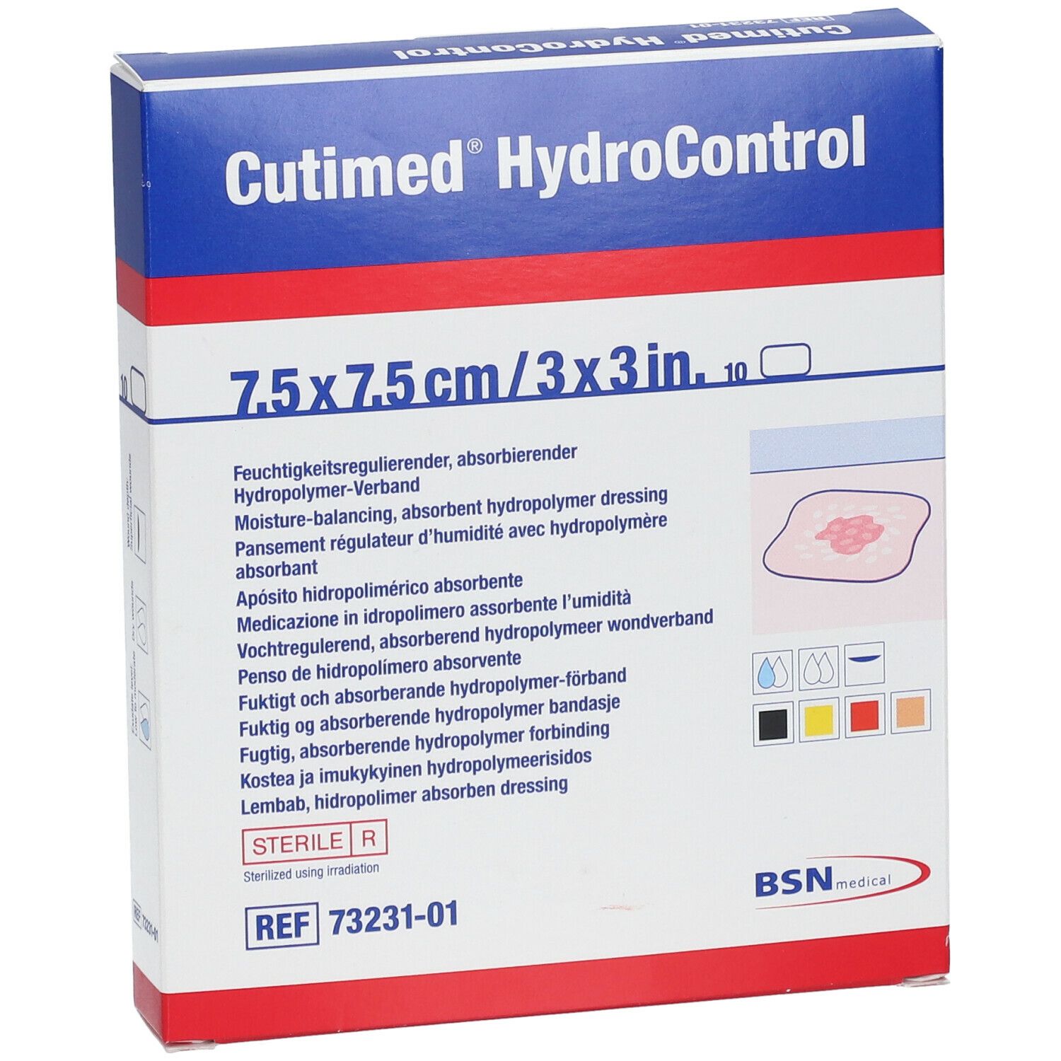 Cutimed® HydroControl 7,5 cm x 7,5 cm