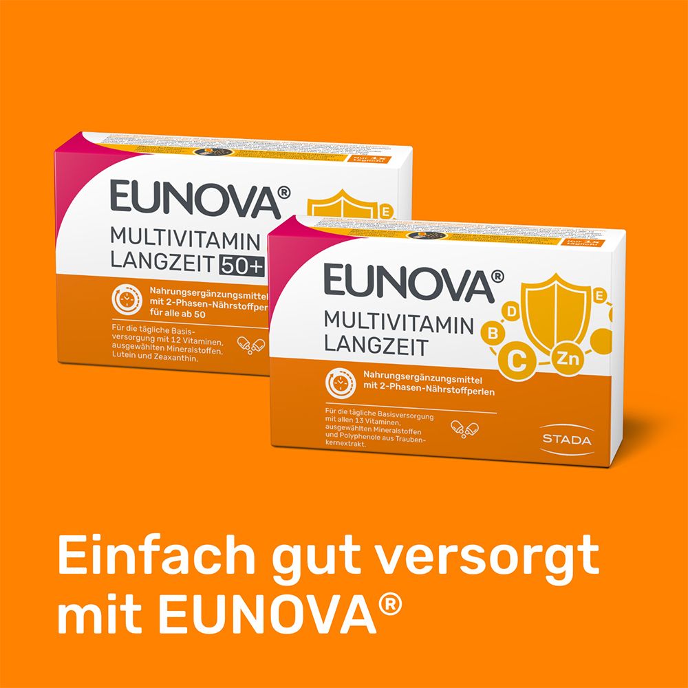 EUNOVA® Langzeit - Mikronährstoffkombination für die tägliche Basisversorgung mit Vitaminen, Mineralstoffen und Spurenelementen