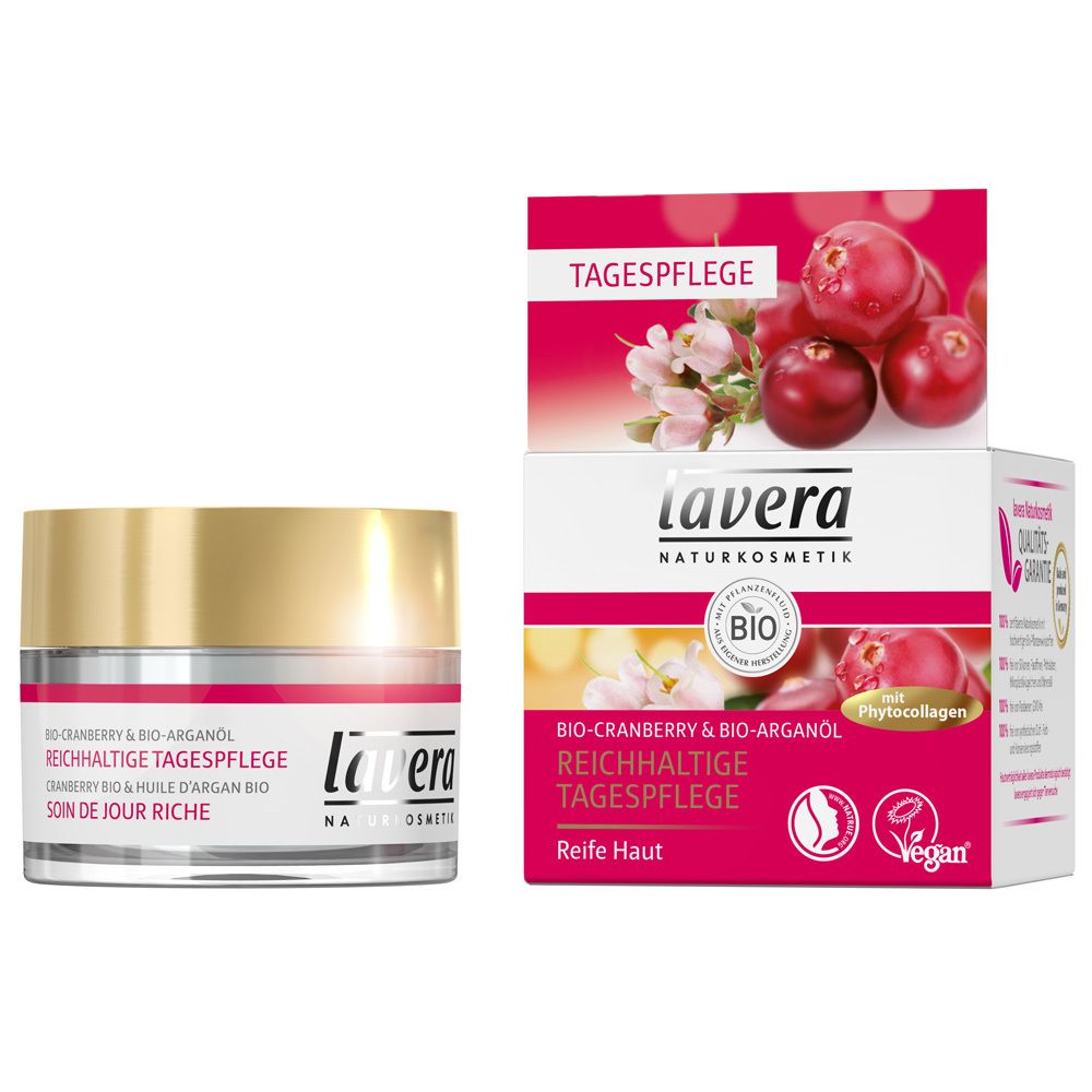 lavera Reichhaltige Tagespflege Bio-Cranberry & Bio-Arganöl