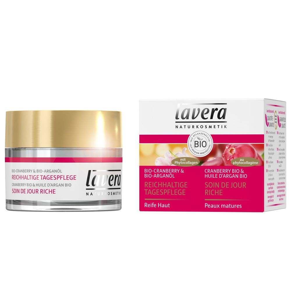 lavera Reichhaltige Tagespflege Bio-Cranberry & Bio-Arganöl