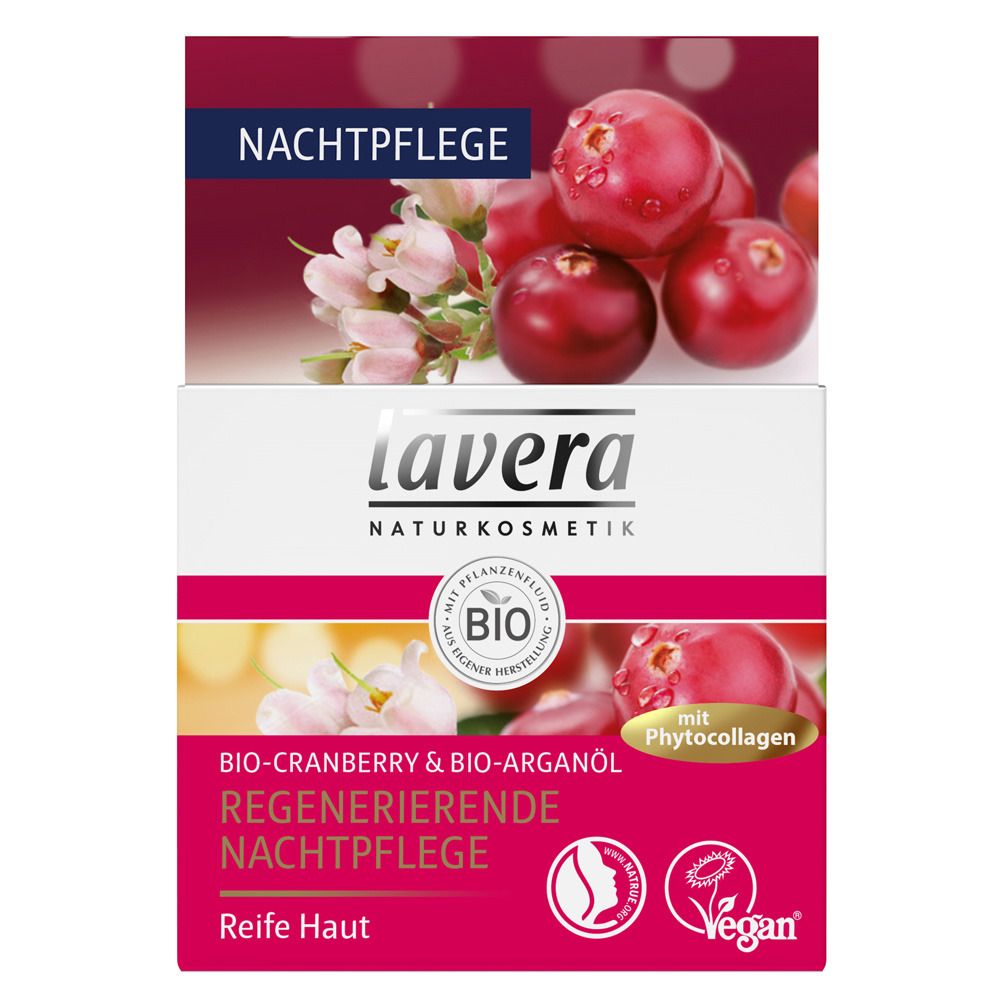 lavera Regenerierende Nachtpflege Bio-Cranberry & Bio-Arganöl