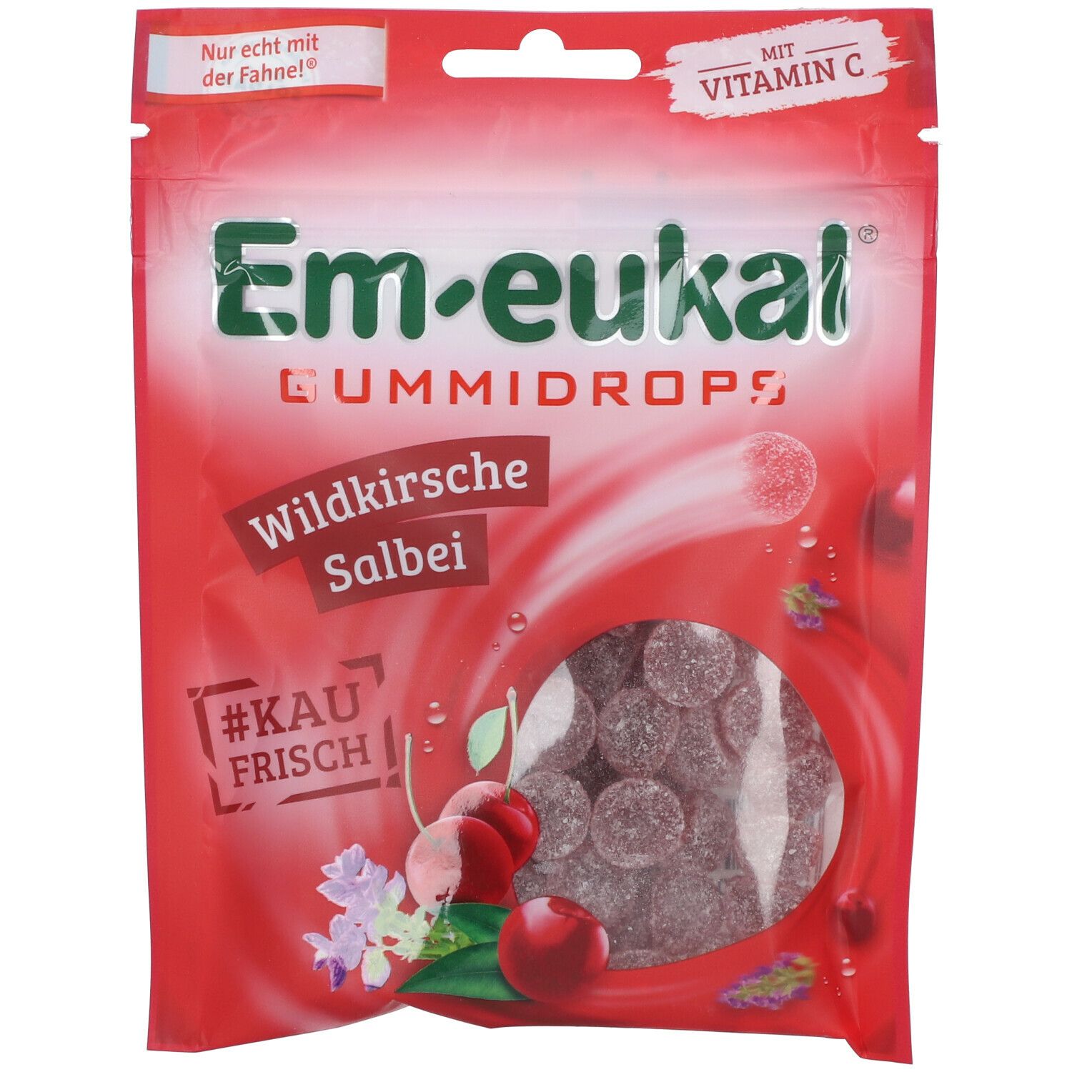Em-eukal® Gummidrops Wildkirsche Salbei zuckerhaltig