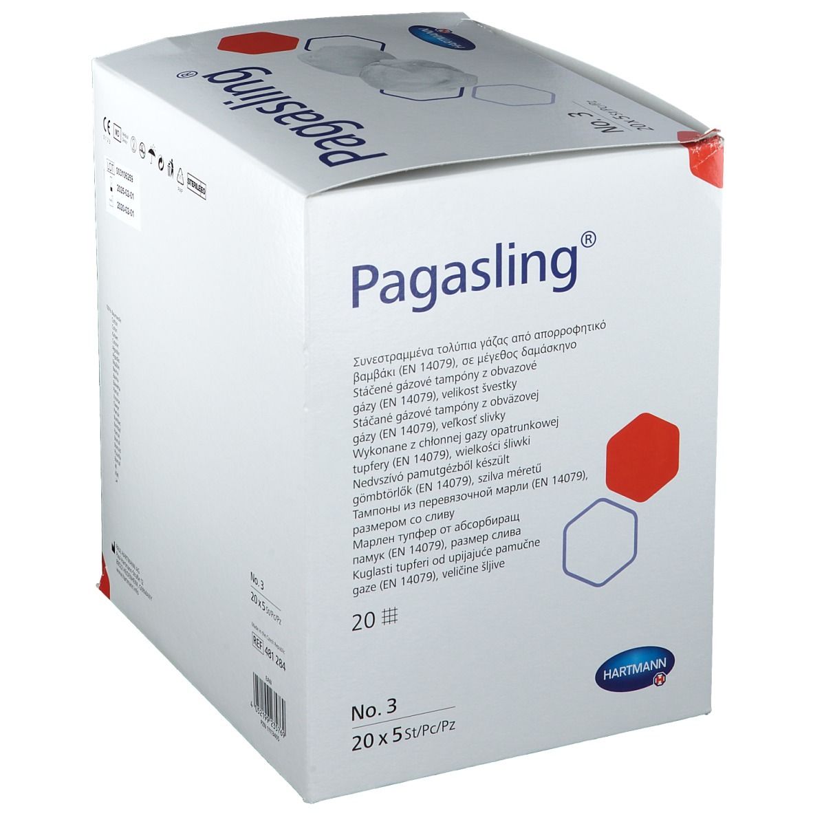 Pagasling® Mulltupfer steril Gr.3 pflaumengroß
