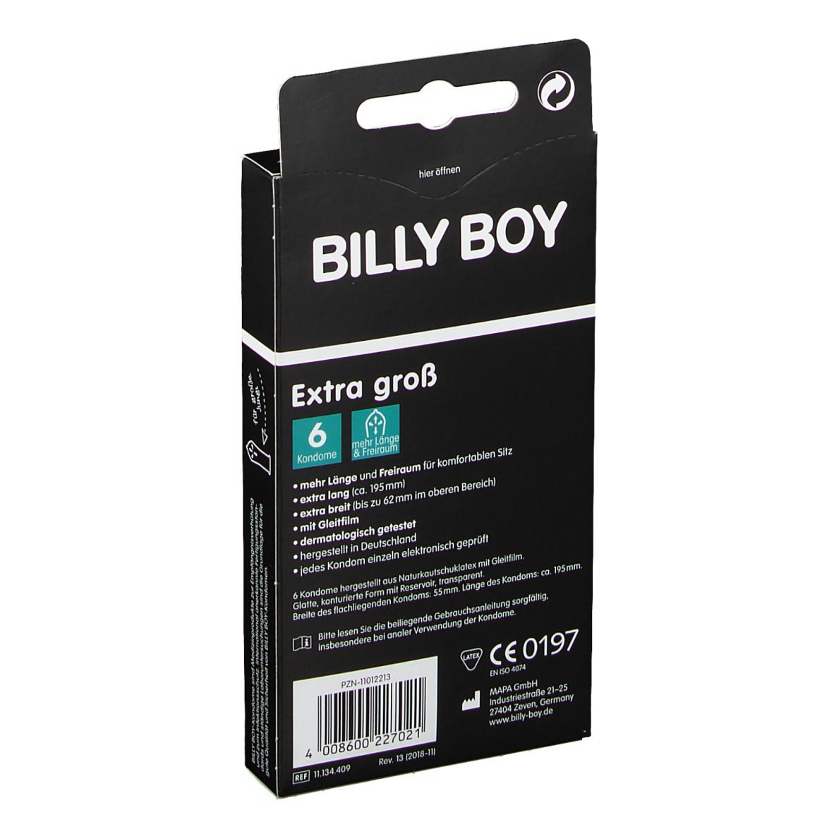 BILLY BOY Kondome Extra Groß