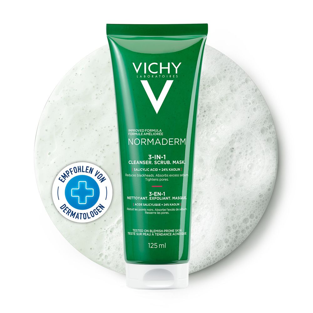 VICHY NORMADERM 3in1 Peeling + Reinigungs-Creme + Maske