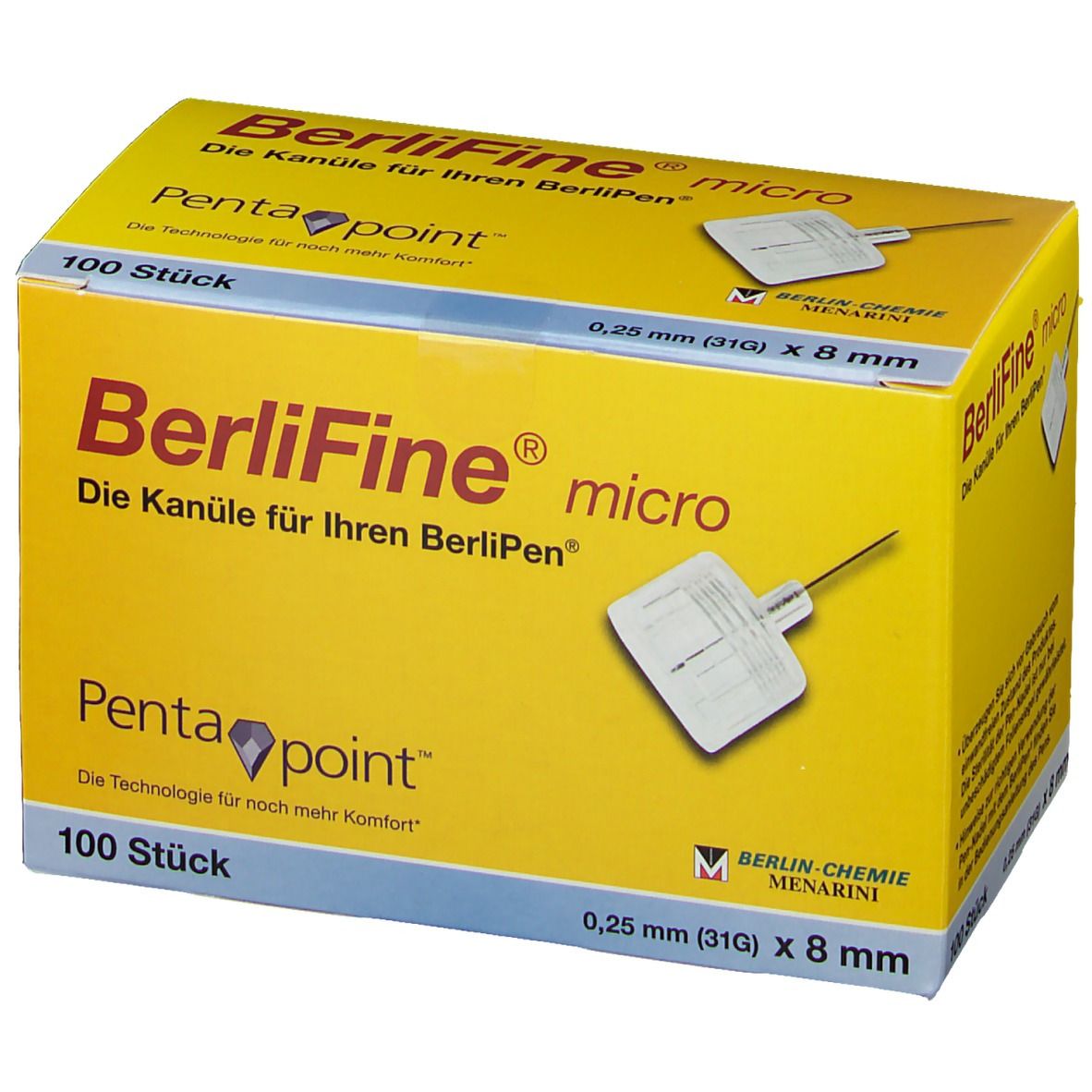 BerliFine® micro Kanülen 0,25 x 8 mm