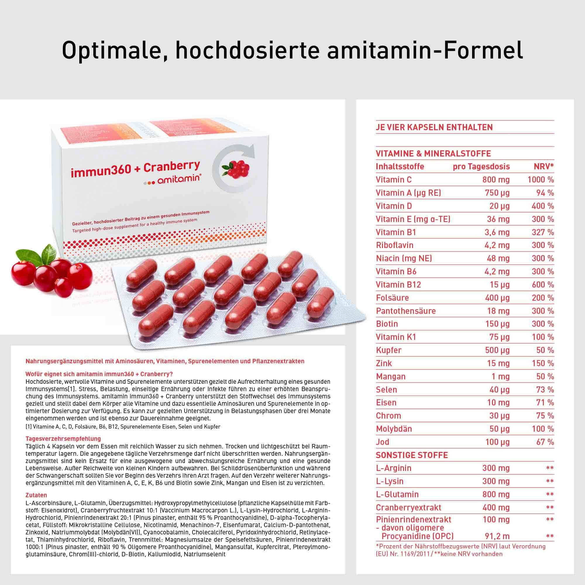 amitamin immun360 + Cranberry