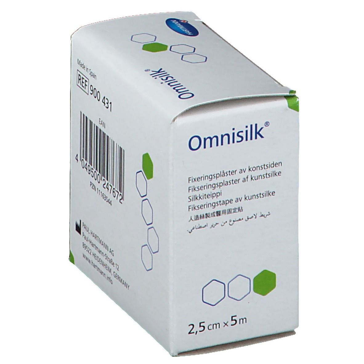 Omnisilk® Fixierpflaster 2,5 cm x 5 m