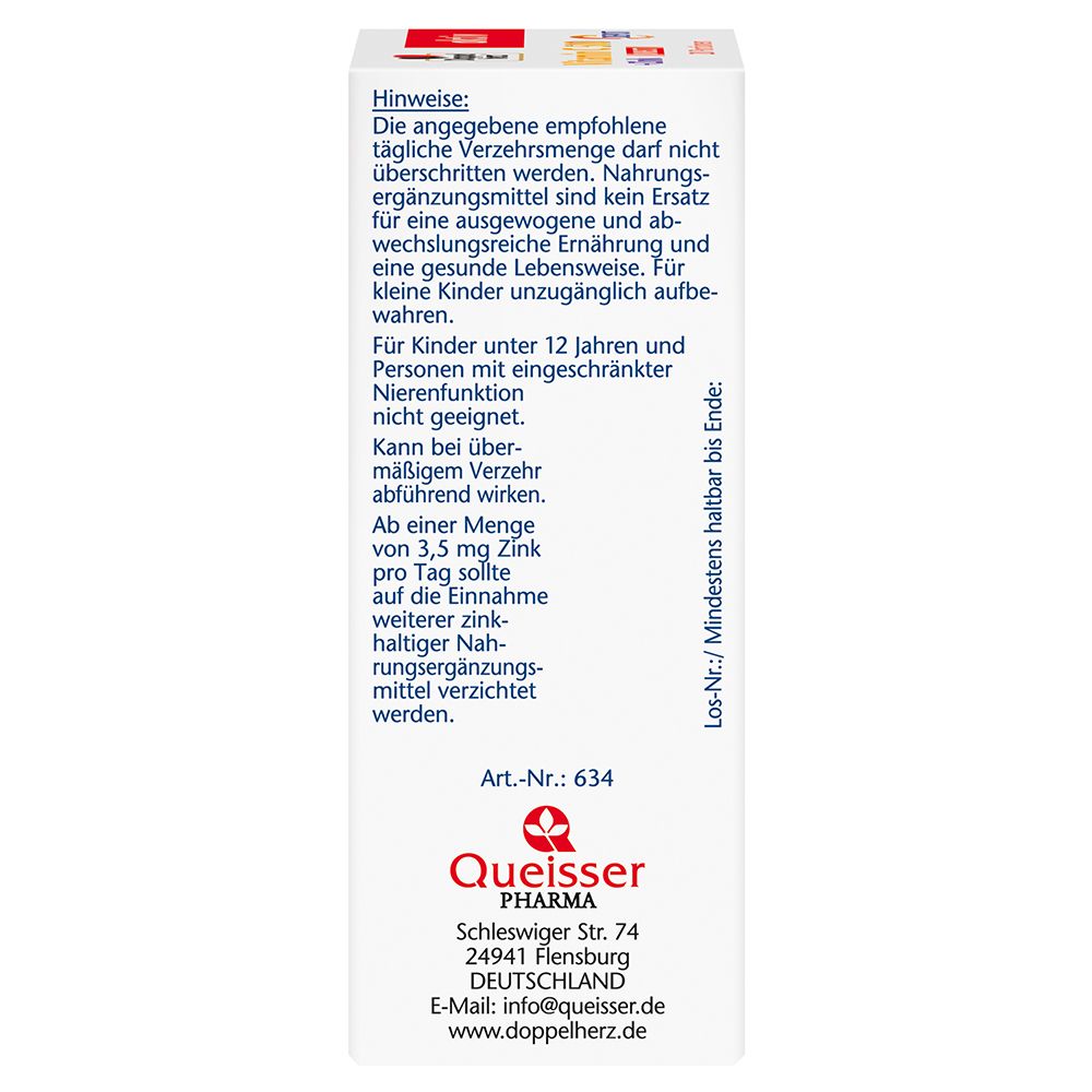 Doppelherz® aktiv Vitamin C 500 + Zink Depot DIRECT