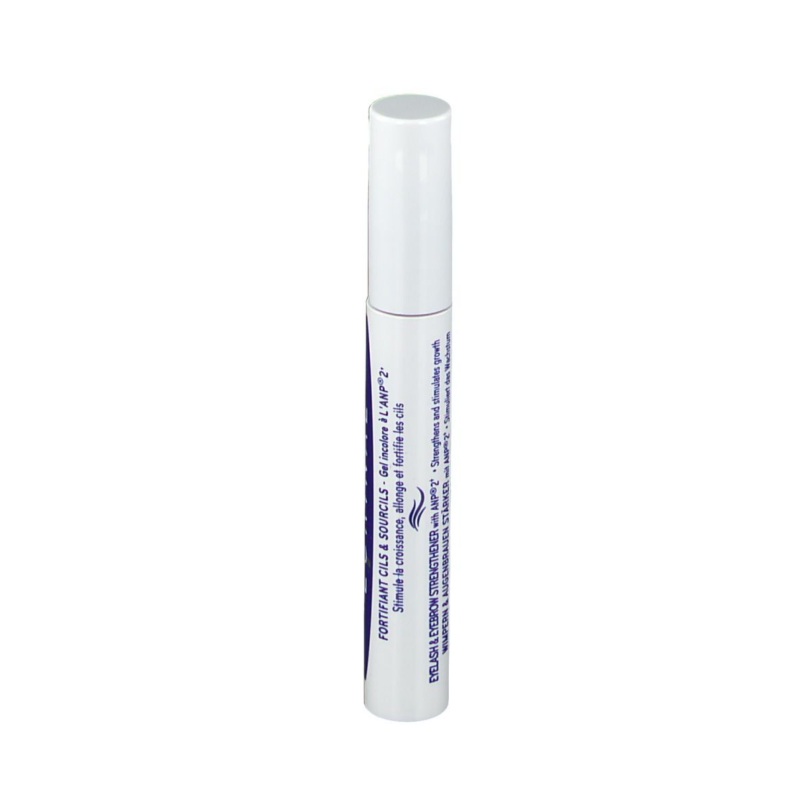 ECRINAL® Wimpern Aufbau-Gel. Weiße Tube mit blauem Streifen und Schriftzug. Produkt für Wimpern und Augenbrauen.