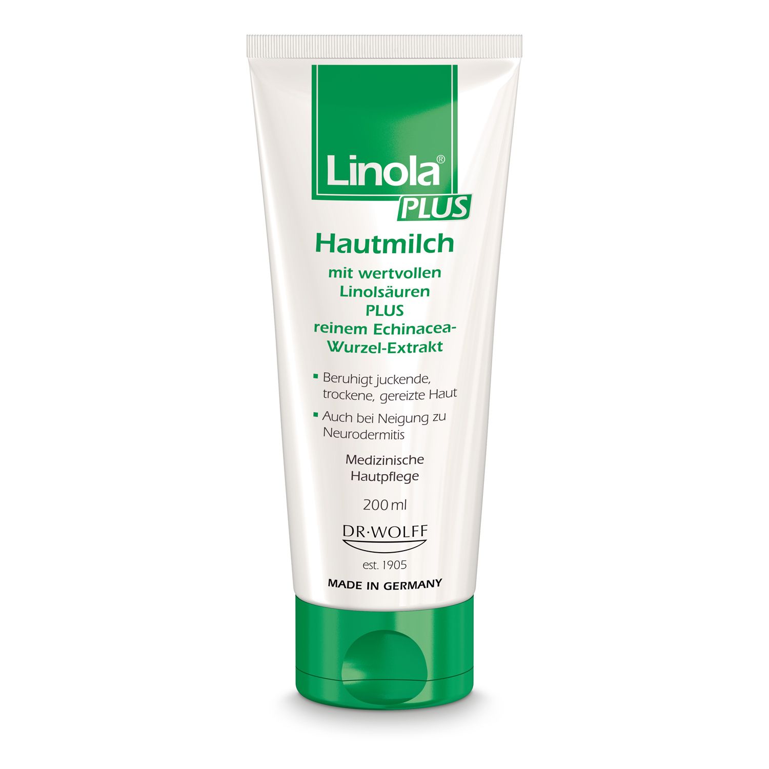 Linola PLUS Hautmilch - Körperlotion für juckende, trockene und irritierte Haut