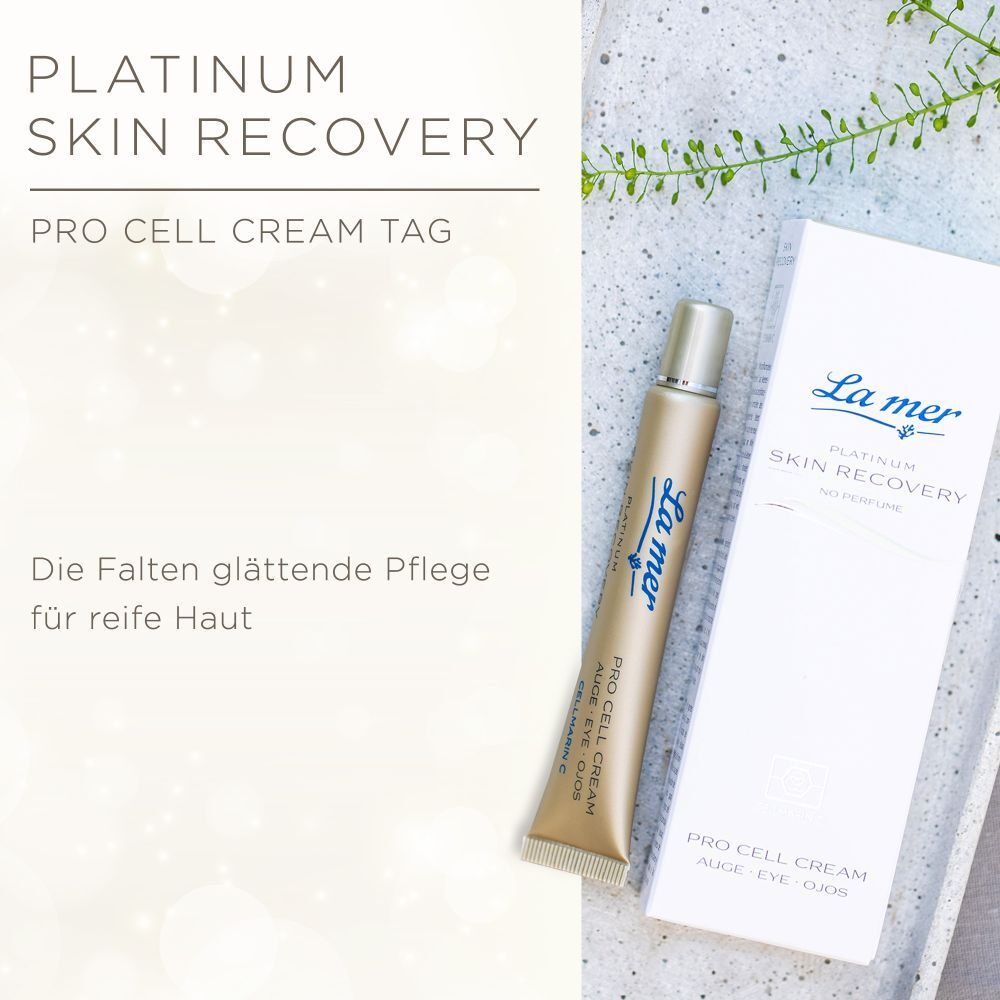 La mer PLATINUM Skin Recovery Pro Cell Cream Auge ohne Parfum