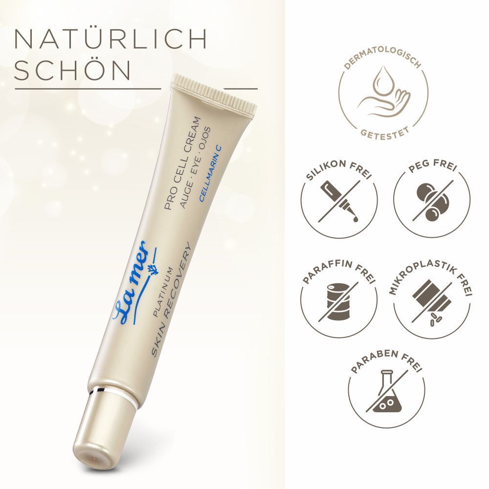 La mer PLATINUM Skin Recovery Pro Cell Cream Auge ohne Parfum