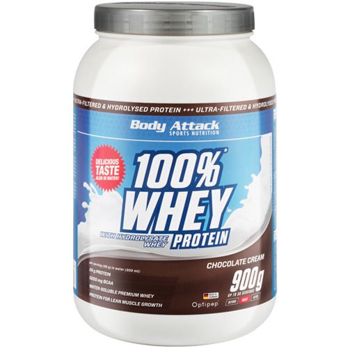 Body Attack 100 % Whey Protein Chocolate Pulver