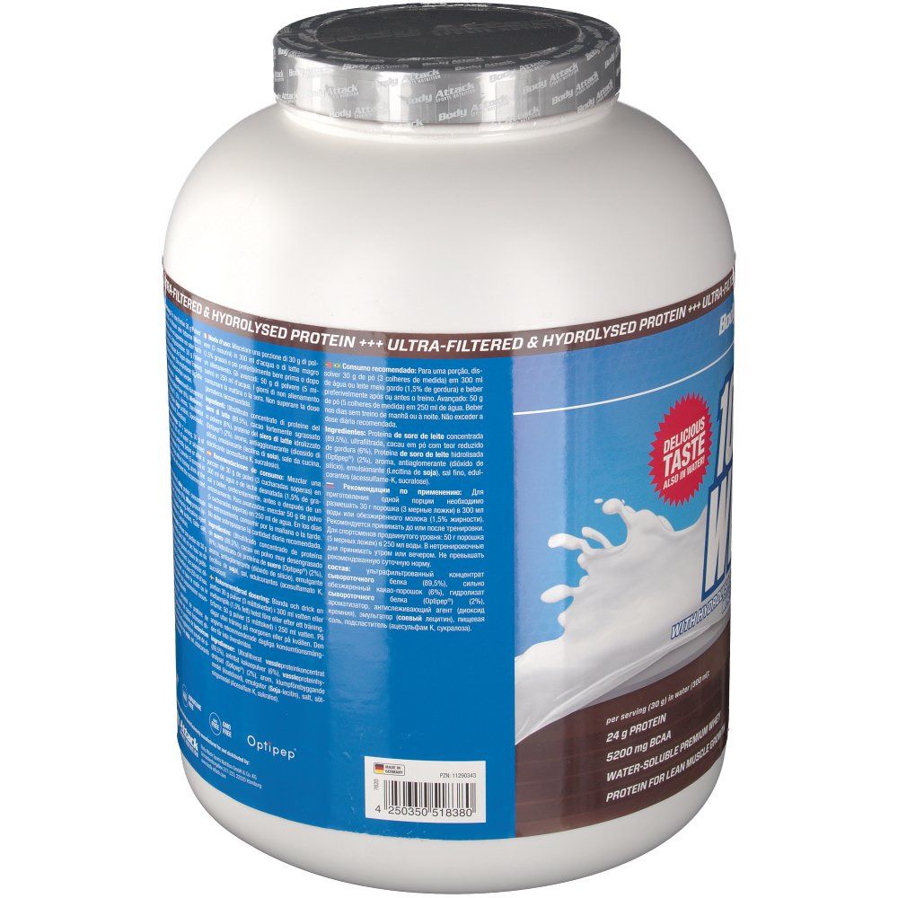 Body Attack 100 % Whey Protein Chocolate Pulver