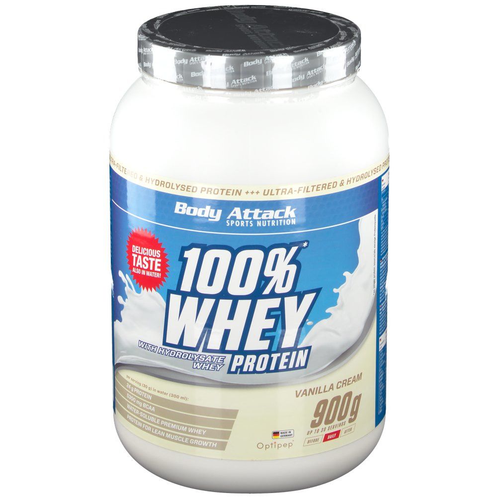 Body Attack 100 % Whey Protein Vanilla Pulver