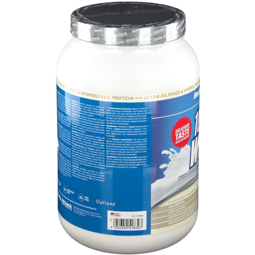 Body Attack 100 % Whey Protein Vanilla Pulver