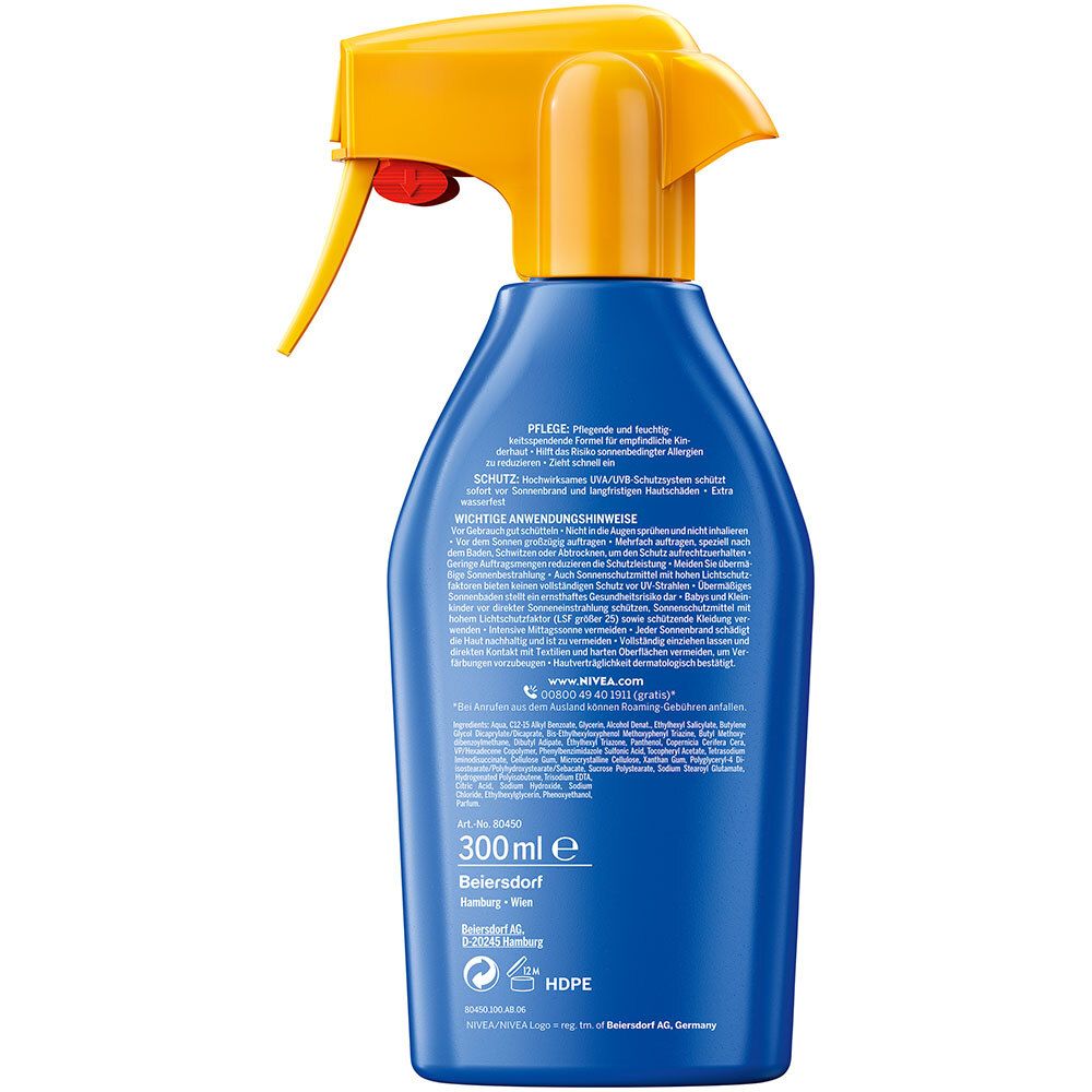NIVEA® SUN Kids Pflegendes Trigger-Sonnenspray LSF 30