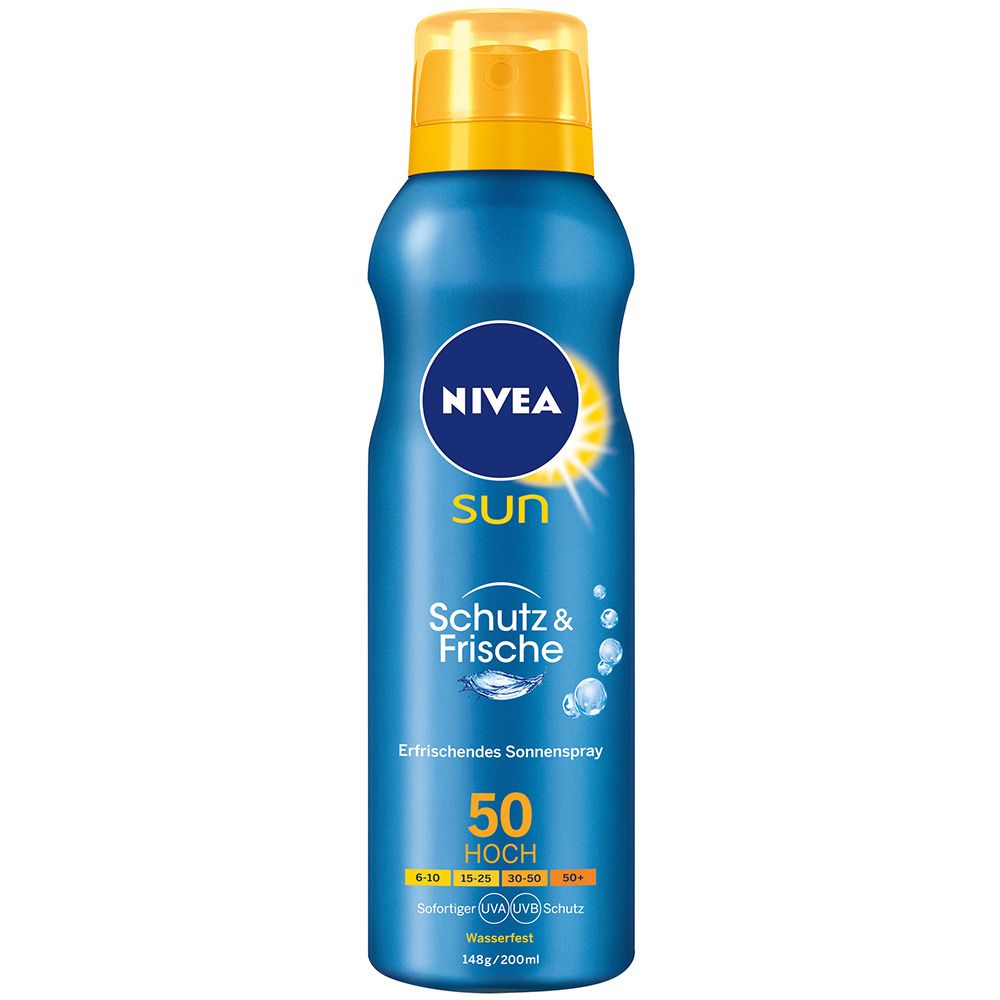 NIVEA® Sun Schutz & Frische Sonnenspray LSF 50
