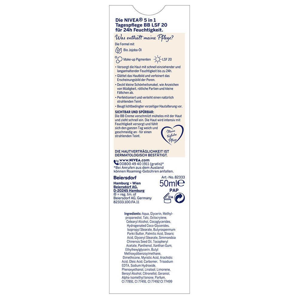 NIVEA® BB CREAM 5-IN-1 Hell LSF 10