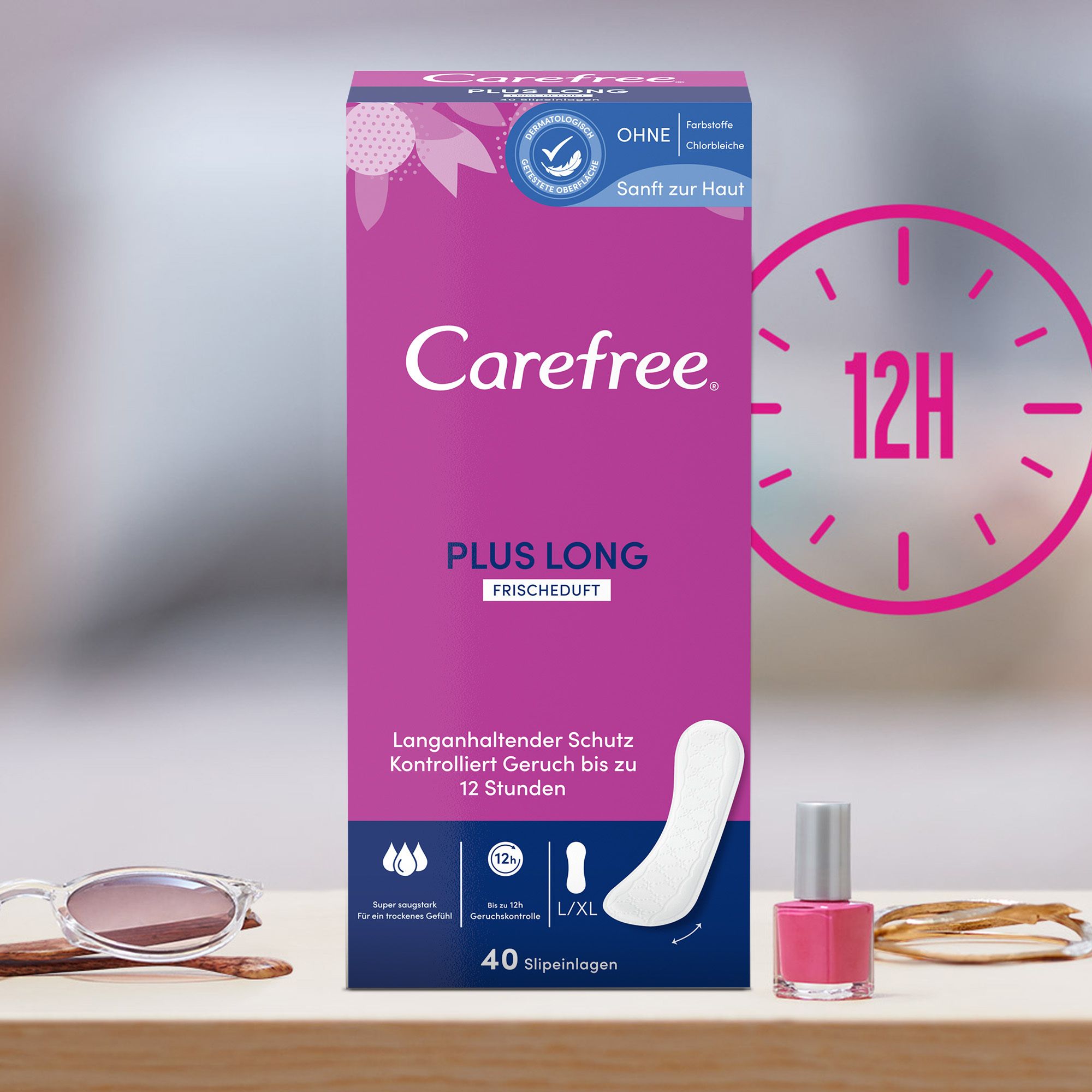 CAREFREE® plus long mit Frischeduft