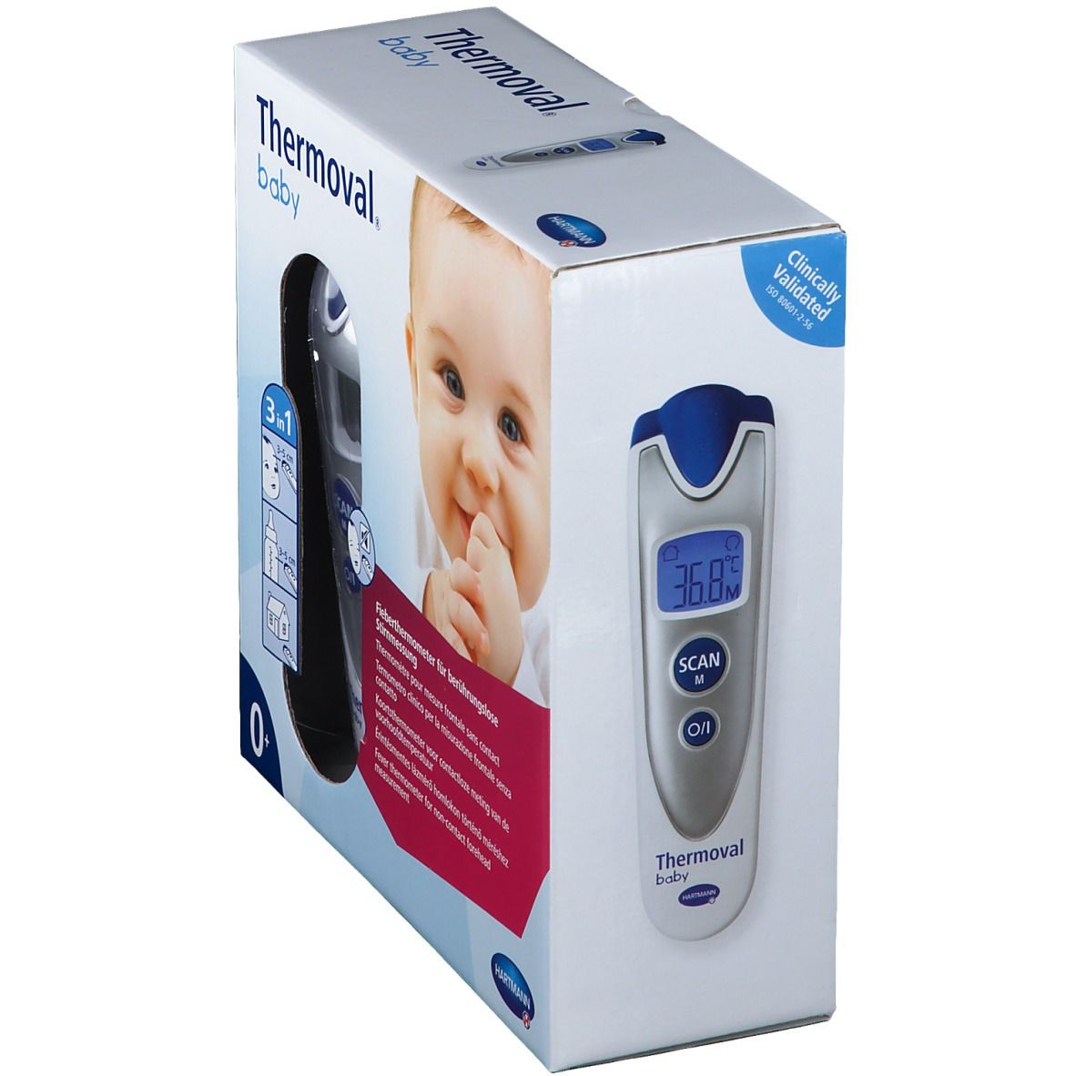 Berührungsloses Thermometer Thermoval baby Hartmann - OMsafe