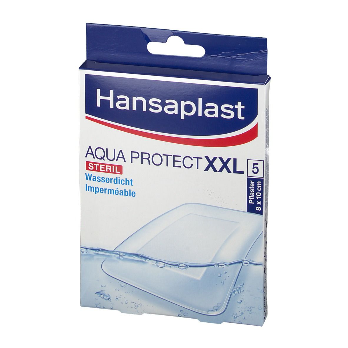 Hansaplast XXL Aqua Protect Pflaster 8 x 10 cm