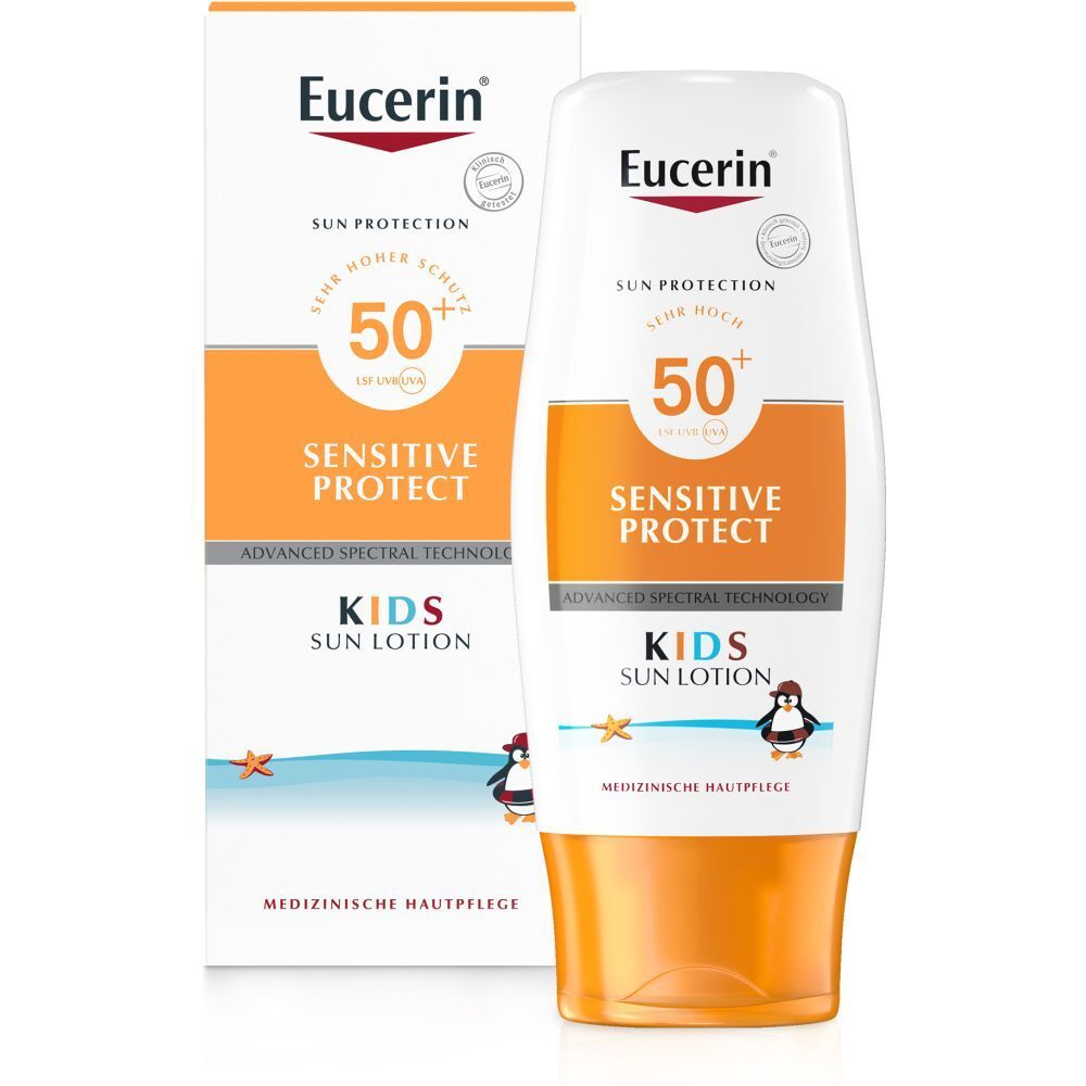 Eucerin® Sensitive Protect Kids Sun Lotion LSF 50+ – sehr hoher Sonnenschutz für Kinder