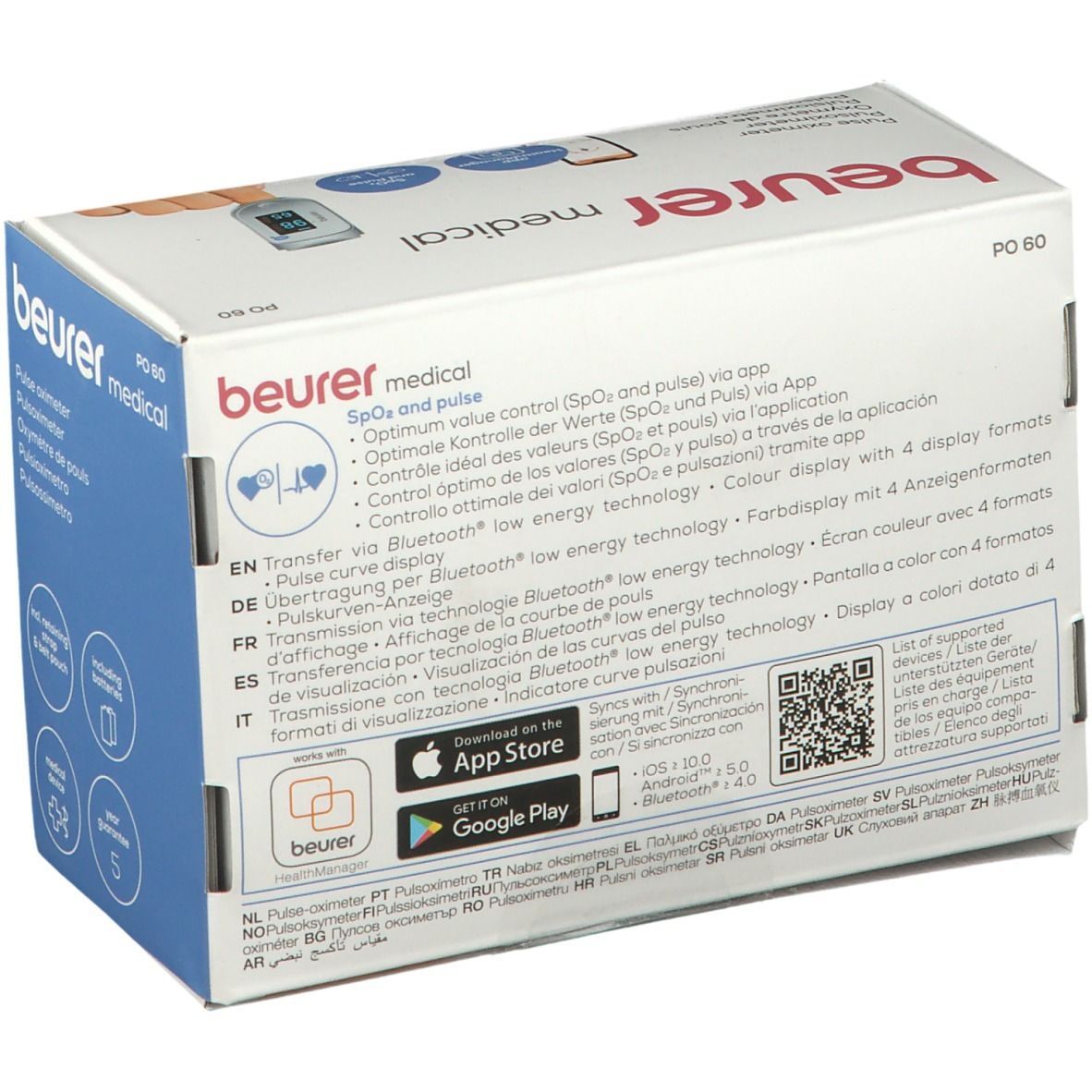 Beurer Pulsoximeter PO 60 mit Bluetooth