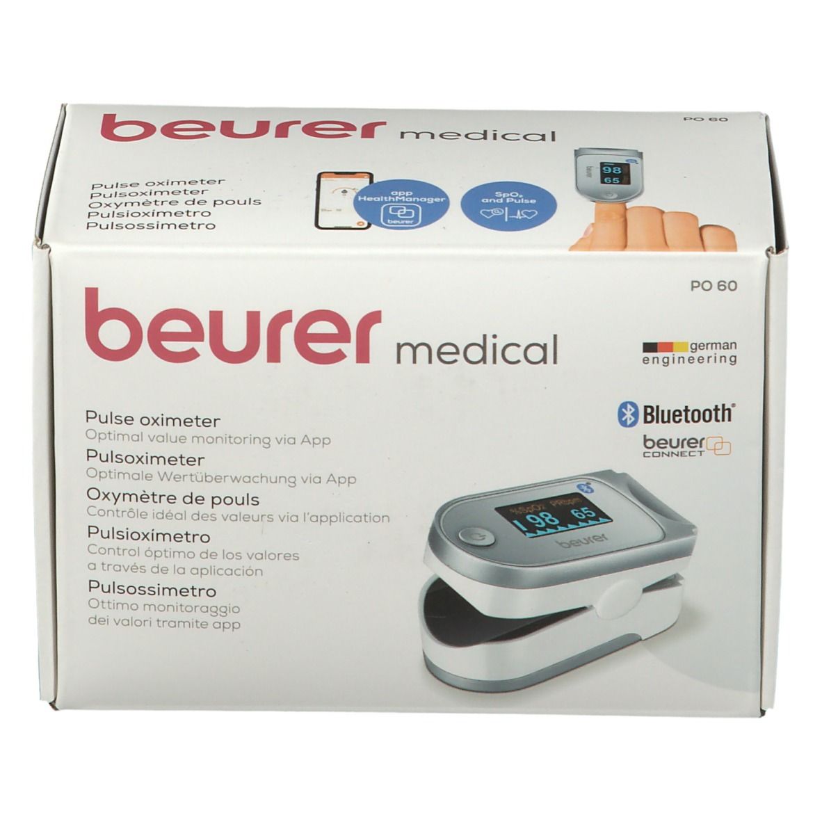 Beurer Pulsoximeter PO 60 mit Bluetooth