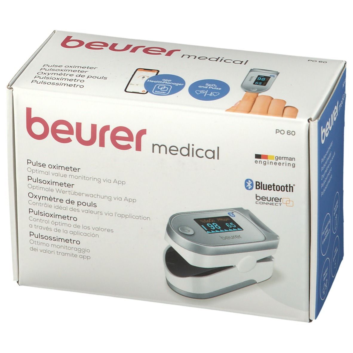 Beurer Pulsoximeter PO 60 mit Bluetooth